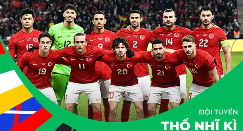 Đội hình tham dự Euro 2024 của Thổ Nhĩ Kỳ thể hiện sức trẻ, sự nhiệt huyết.